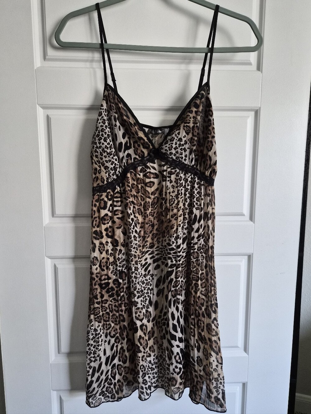 Apt 9 Women's Intimate Cheetah Lace Slip Dress Size XL